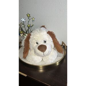 Homerbest Shaggy Dog Plush Stuffed Animal Cream Brown Puppy Toy EUC